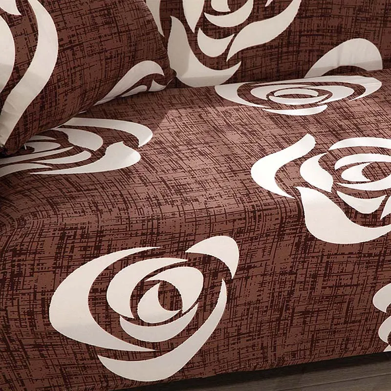 Эластичные универсальные чехлы для диванов с цветочным узором секционные