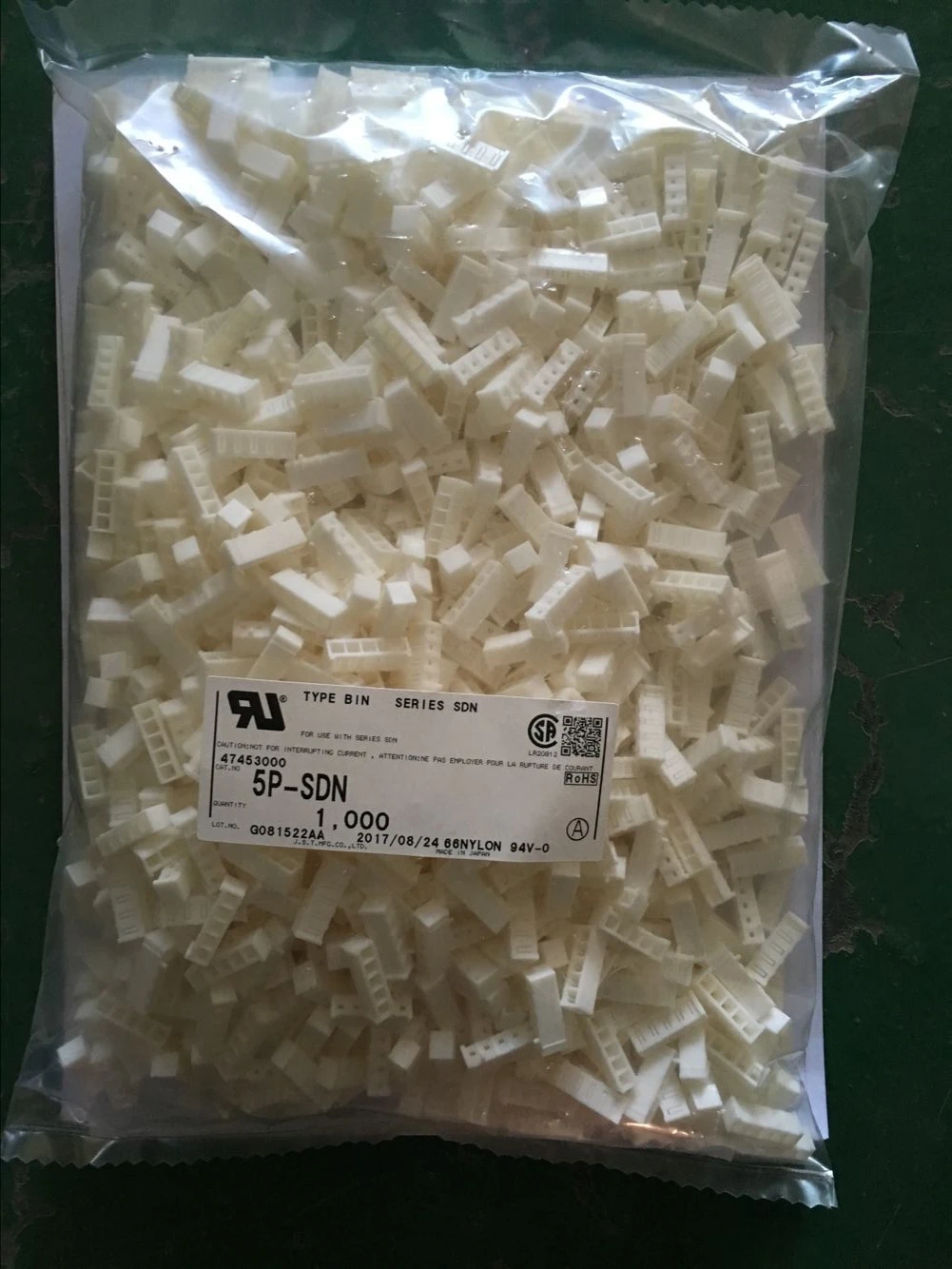 JST 100% piezas nuevas con carcasa CONN GH 5POS 5P-SDN-0