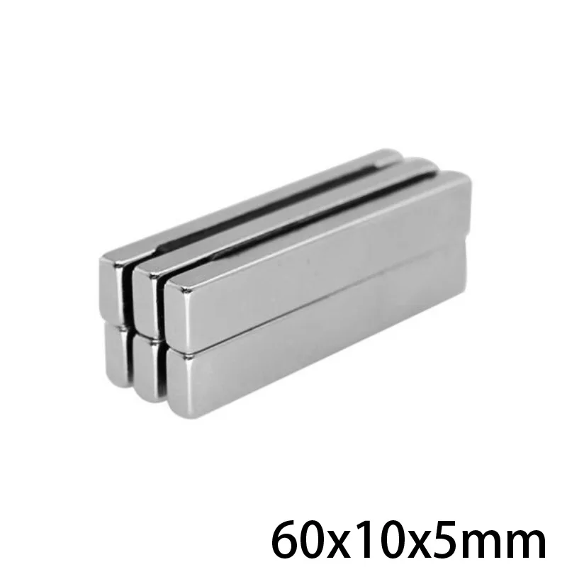 Редкоземельные магниты 60x10x5 длина 60 мм квадратные неодимовые 2 ~ 50 шт.|Магнитные