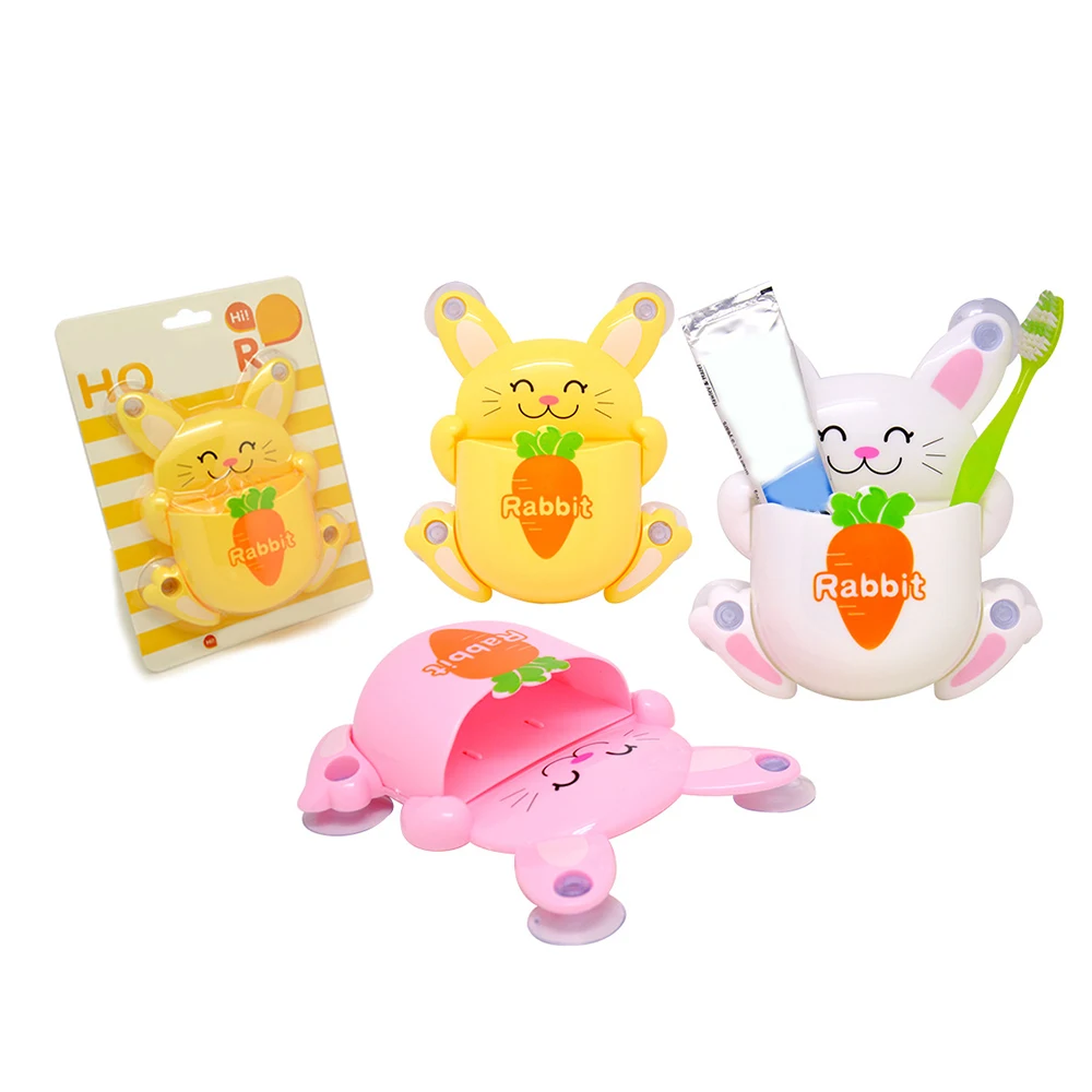 Настенный держатель на присоске для хранения зубных щеток в ванной комнате мыла