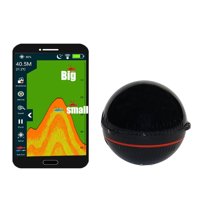 

Sonar Portable Sonar Fish Finder Bluetooth Wireless Depth Sea Lake Fish Detect Echo Sounder Sener Fish Finder IOS Android