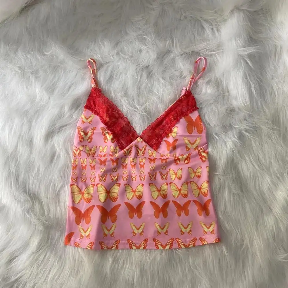 Женский летний укороченный топ MONMOIRA с вышивкой и открытой спиной Y2K сексуальные