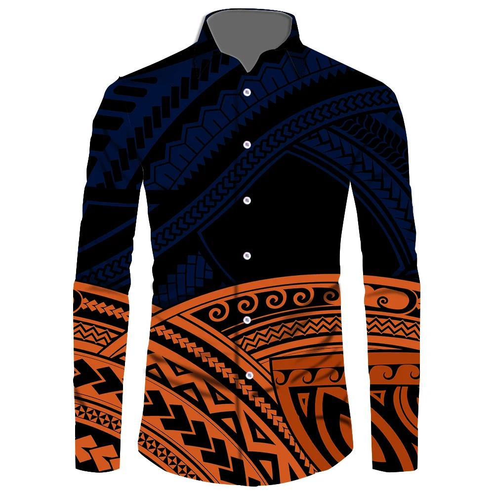 

Самоанская одежда, рубашка с длинным рукавом, Женская Осенняя рубашка, красная, зеленая, желтая рубашка, полинезийская одежда Самоанская