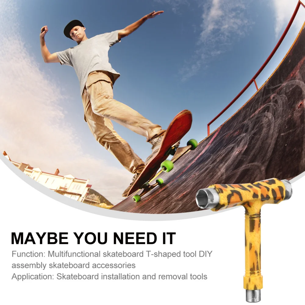 

T Type Wrench Tool Roller Skateboard Repair Tool Adjusting Tool Accessory