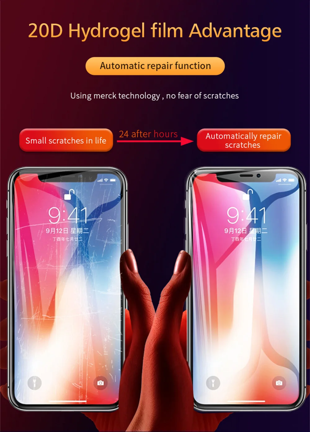 Forubest мягкая Гидрогелевая пленка для Apple iPhone 7 8 Plus, защитная пленка для экрана для iPhone 6 6s Plus X XR XS MAX, защитная пленка