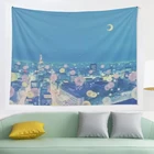 Гобелен с изображением Сейлор Мун, Настенный декор для гостиной, спальни