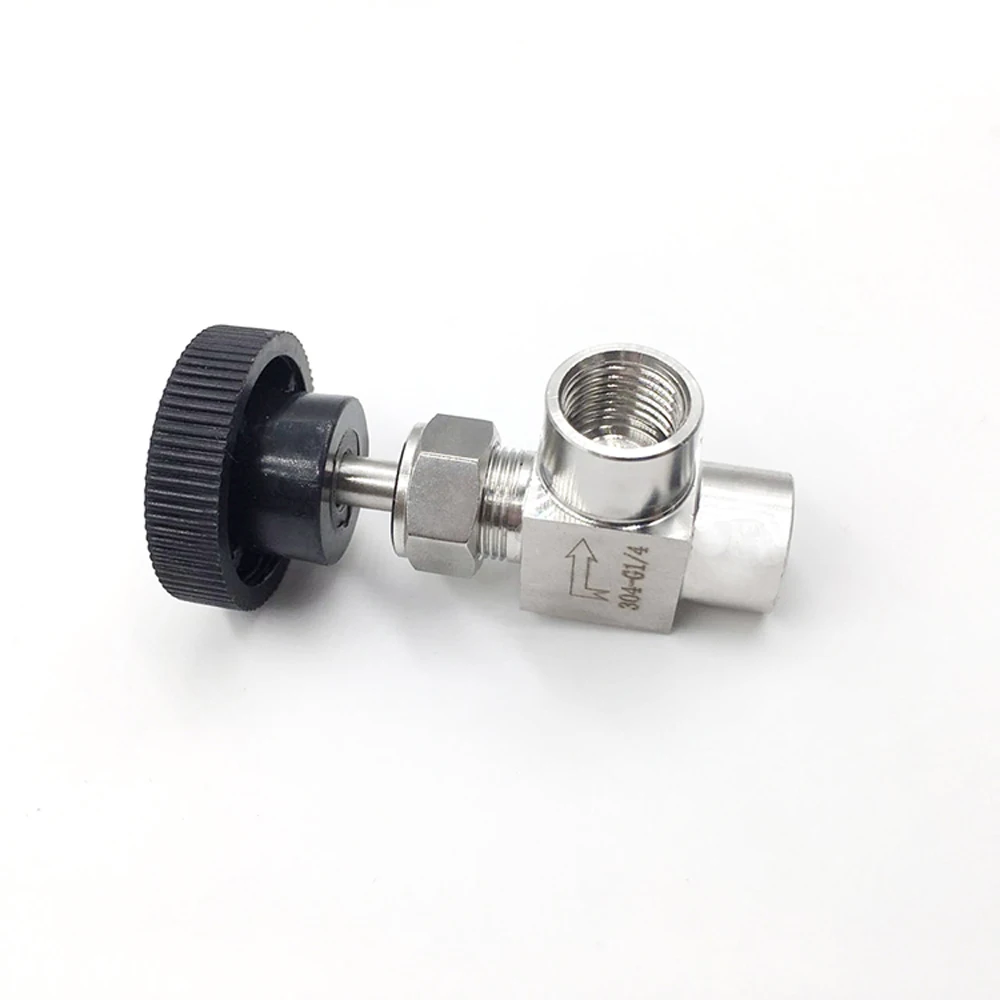 1/" 1/4" 3/" 1/2" BSP NPT Женский угловой игольчатый клапан кран локоть 304 из нержавеющей стали контроль потока вода газ масло 915 PSI