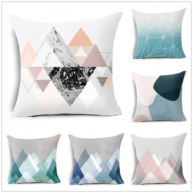 

45x45cm Flower Pad Neck Travel Pillowcase Friendly Simple Modern Sofa Pillowcase Cushion Smooth Home Supplies Durable