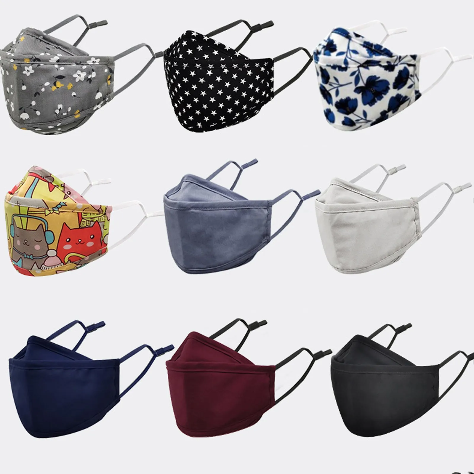 Маска для лица косплея на Хэллоуин модные маски хлопковая маска многоразовые с