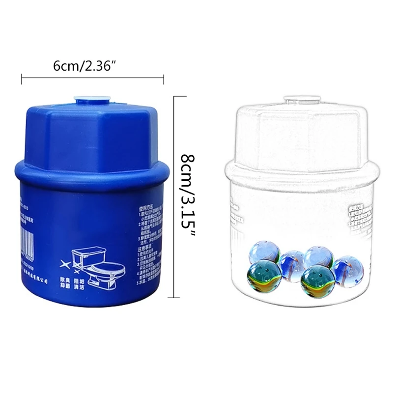 

E7CC Cleaner Stain Remover Flush Bottled Helper Blue Bubble Fiushes Bathroom Cistern