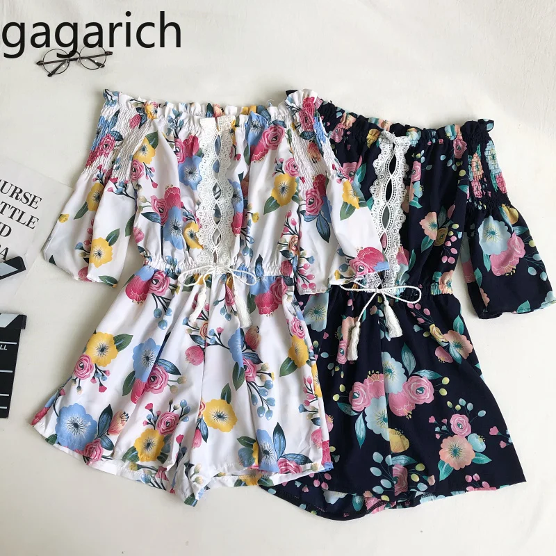 Gagarich Женский Летний Новый комбинезон элегантный женский с вырезом лодочкой