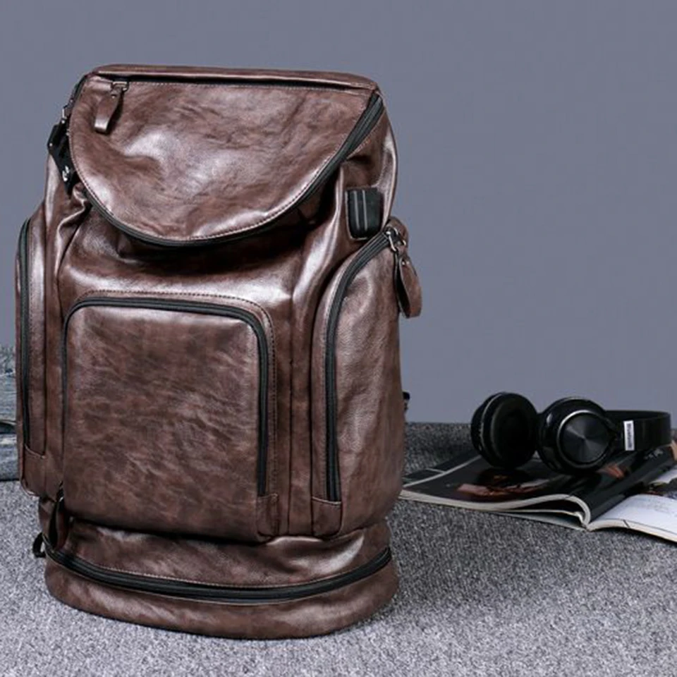 Рюкзак для ноутбука с защитой от кражи 17 дюймов рюкзак из искусственной кожи