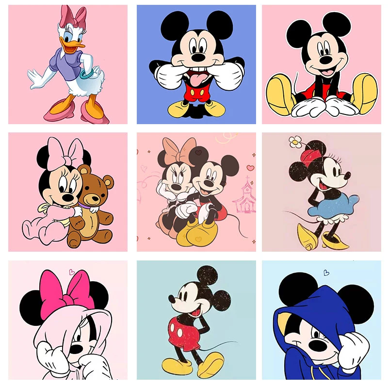 

Mickey Mouse and Donald Duck Canvas Paintings Disney Cartoon Anime Posters Prints Wall Art Pictures for Living Room Home Decor