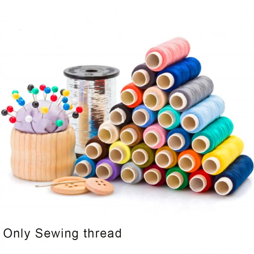 

60 Colors Sewing Thread 250 Yard Quilting Tools Multipurpose Polyester Stitching Handmade Solid Embroidery DIY Practical Home