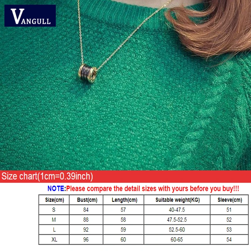 

Vangull Women Knitted Sweater Spring Autumn New Elastic Solid Sweater Lady Knitted Long Sleeve O-neck Sweater Women Pullovers