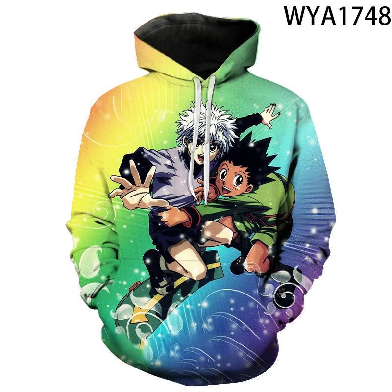 Толстовки с капюшоном для мужчин женщин детей свитшоты Hunter X пуловер 3D принтом