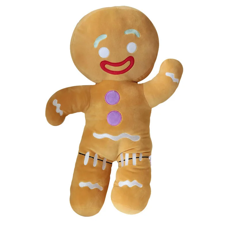 30/50cm Cartoon Gingerbread Man Plush Toys Biscuit Man Stuffed Soft Cute Pillow kawaii Bear Xmas Birthday GIft for Kids Baby
