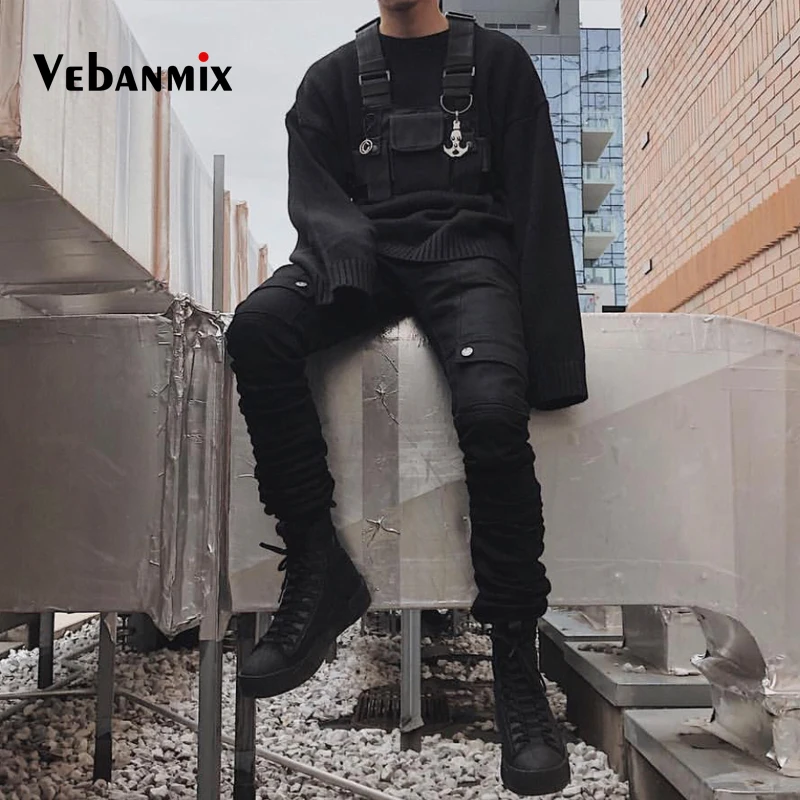 Fashion Nylon Chest Rig Bag Black Vest Hip Hop Streetwear Tactical Harness Kanye West Chest Bag image 4