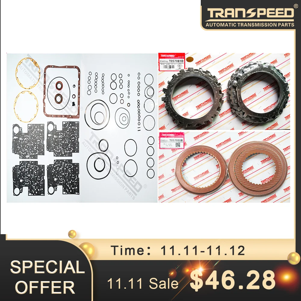 

TRANSPEED 4L65-E 4L65 Auto Transmission Master Rebuild Kit OVerhaul Fit For BMW Hummer H2 2001-UP Car Accessories