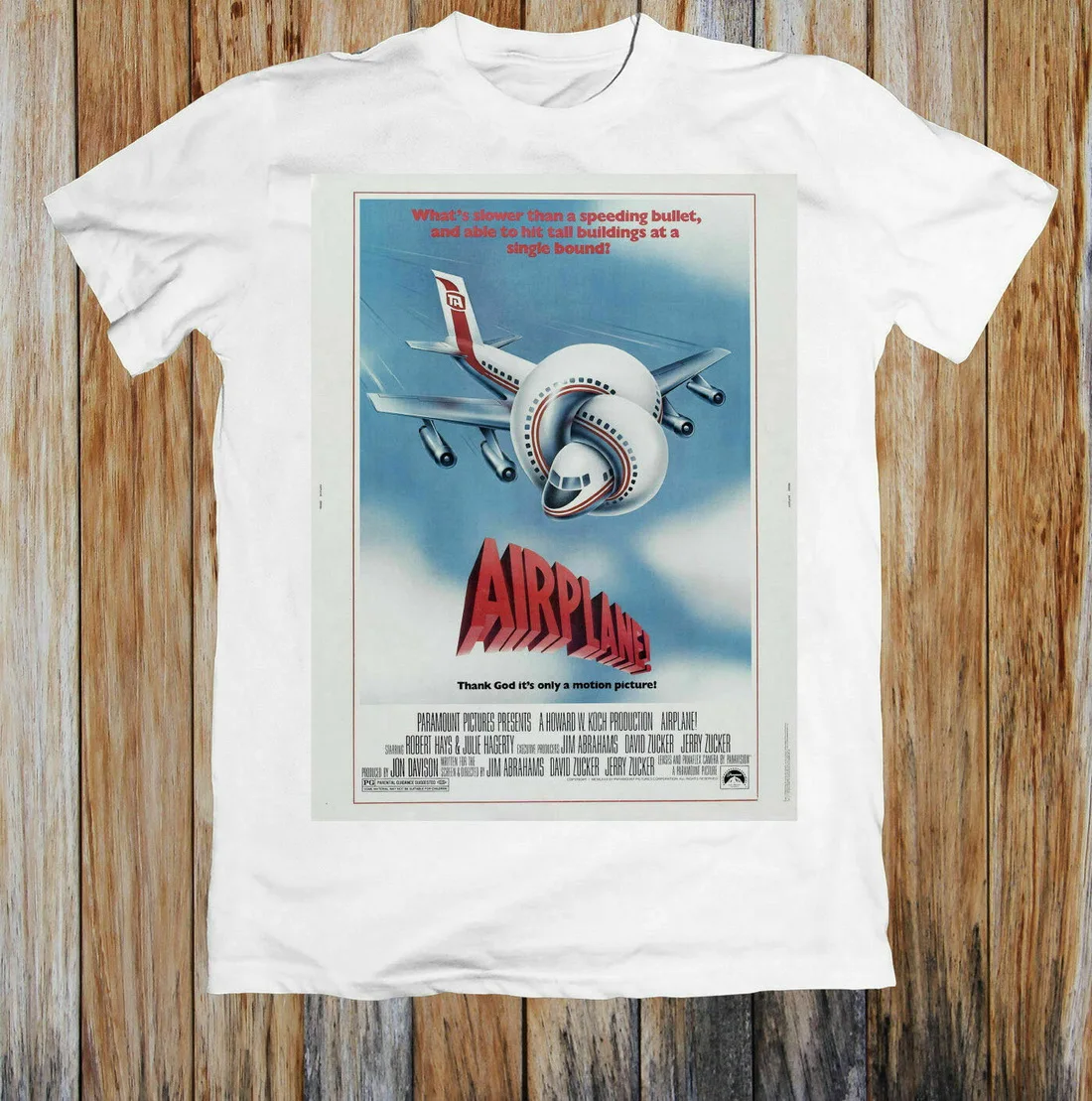 

Airplane 80s Movie Poster Unisex Tops Tee T Shirt New Unisex Funny Tops T-Shirt