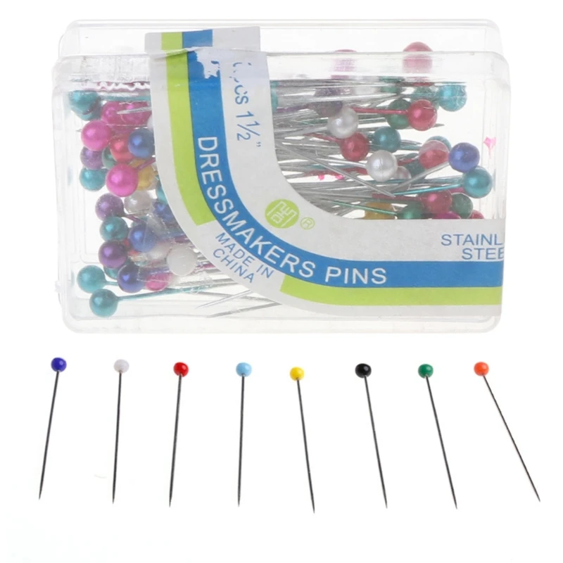 100 шт. Дамского Платья прямые булавки с круглой головкой Цвет жемчуга Аксессуары