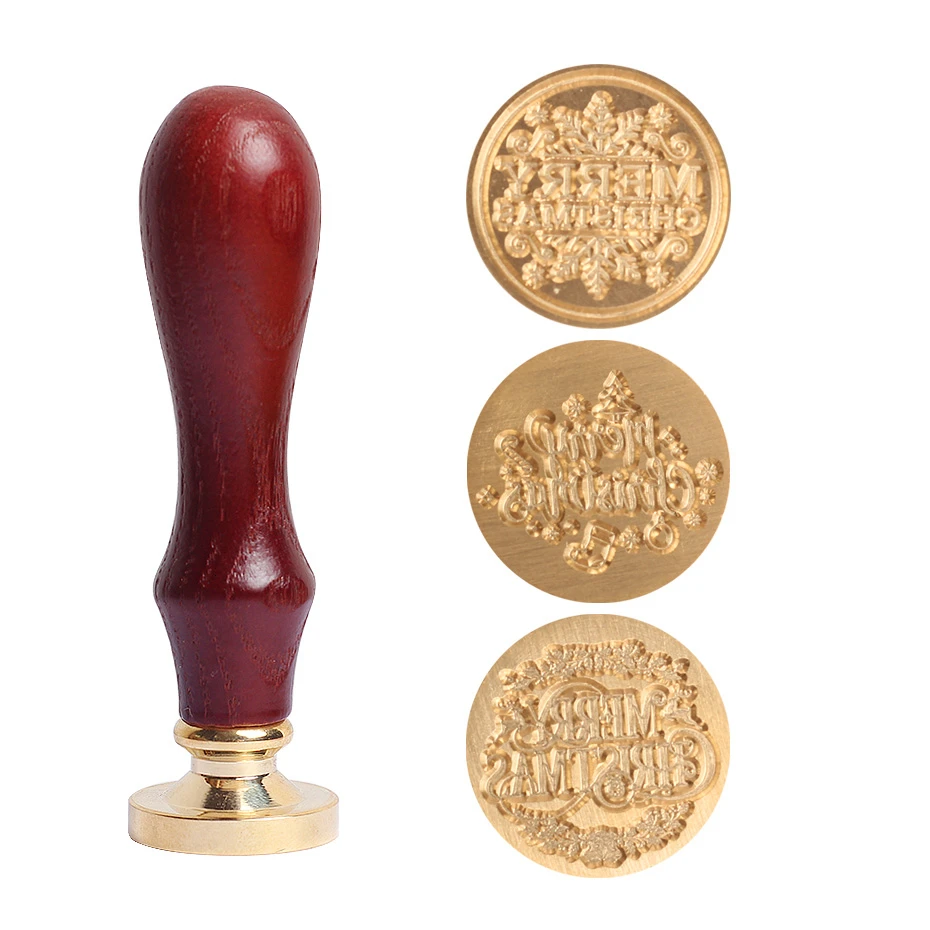 Штамп для воска в античном стиле Рождественская печать Крафтовая рождественские