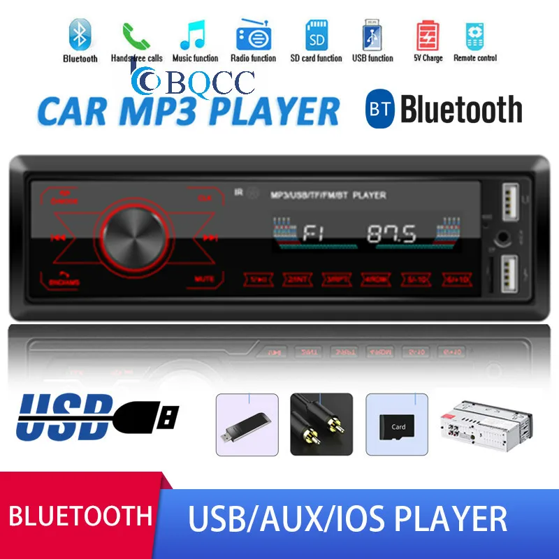 Автомобильная магнитола мультимедийный плеер Bluetooth Авторадио MP3 музыкальный