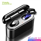 TWSEarphone X8 беспроводные наушники Bluetooth 5 Вкладыши TWS 5D стерео наушники мини водонепроницаемые Headfrees 2200 мАч Внешний аккумулятор