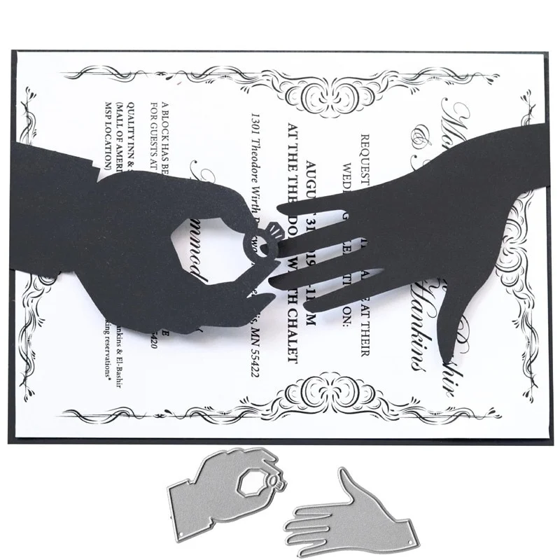 Crazyклоун обручальное кольцо металлические стальные резные штампы трафареты для