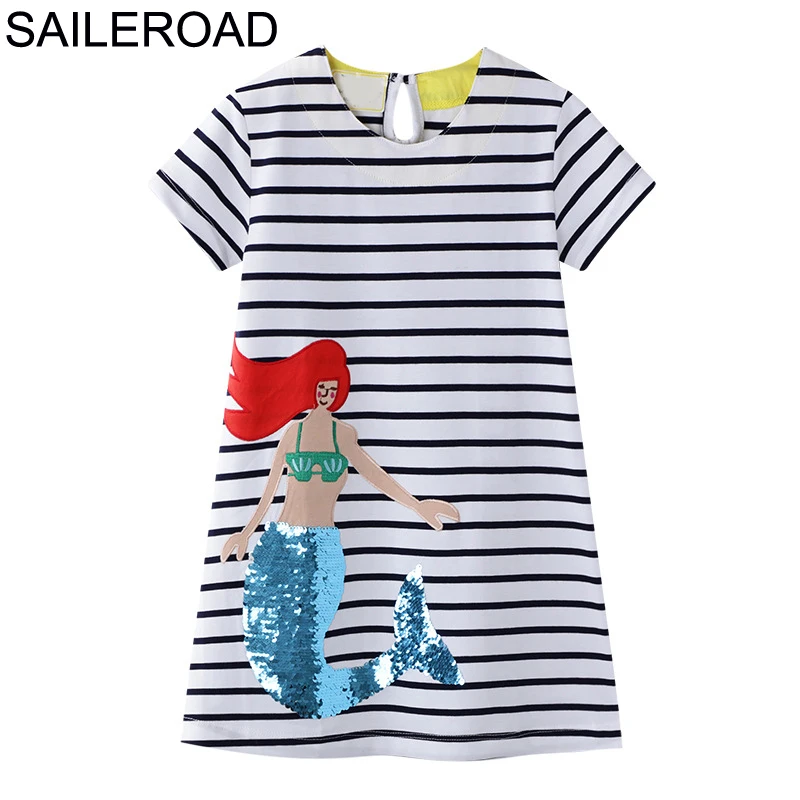 SAILEROAD платье с блестками для девочек 5 лет одежда детские платья принцессы