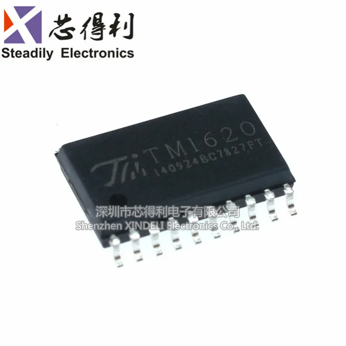 10 шт./лот Tm1620b СВЕТОДИОДНЫЙ Драйвер IC Tm1620 Sop-20 дней Micro Новый и оригинальный