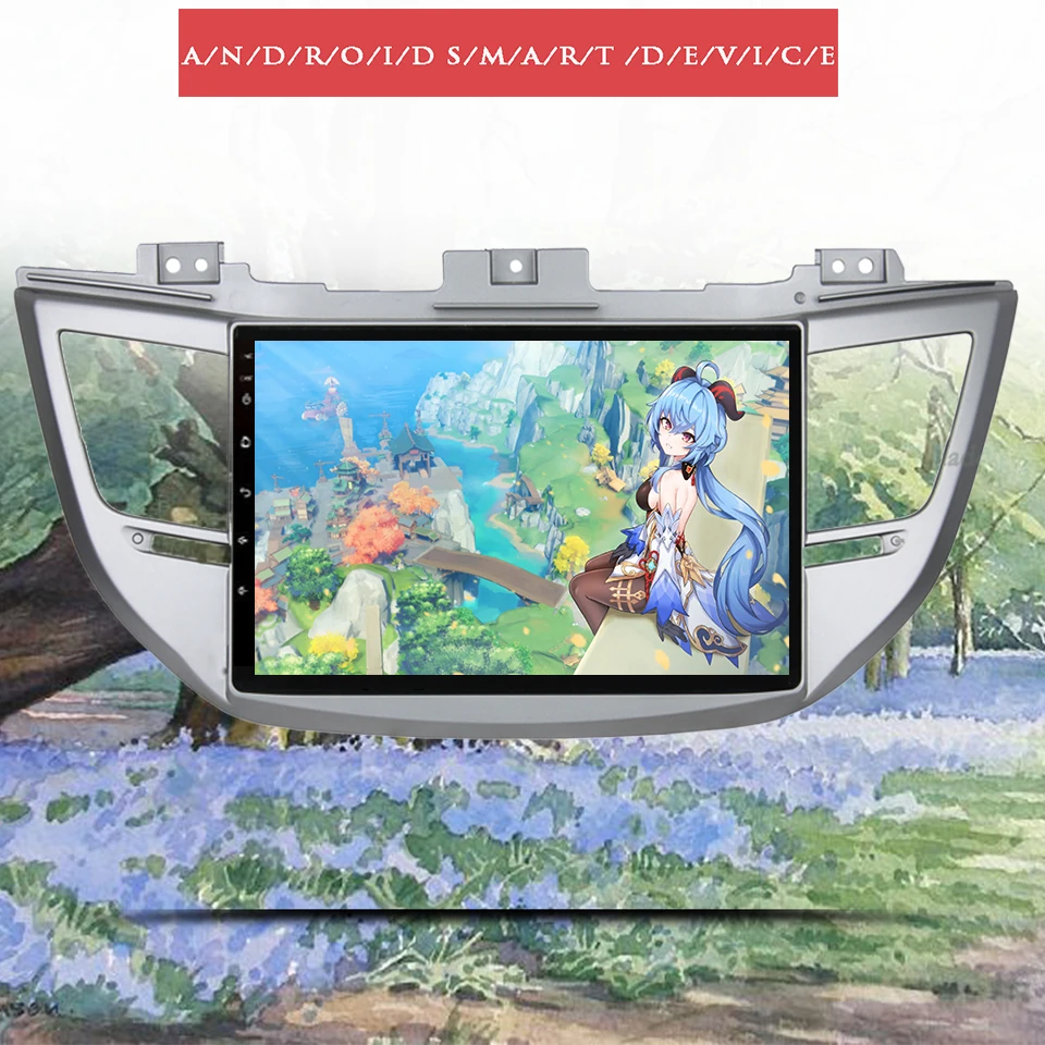 Автомобильный DVD плеер 9 &quotВосьмиядерный 1280*720 Android 10 0 2Din для Hyunda IX35 Tucson 2016 2017 18