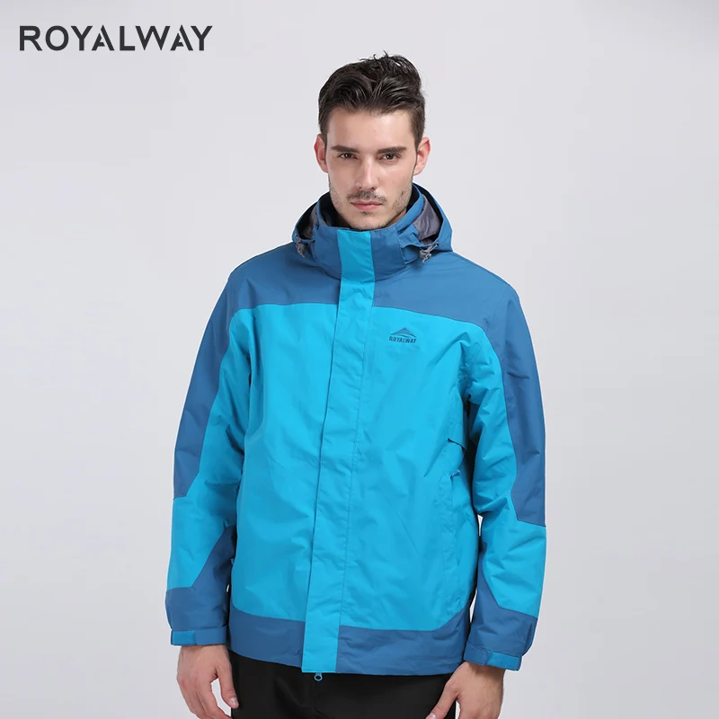 ROYALWAY 2019 Новая ветровка с капюшоном для улицы путешествий мужчин кемпинга пешего