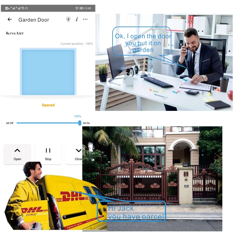 

CHANCS WiFi Switch Sensor Garage Door Opener Controller Smart Home Devices Electric Garden Door APP Control Alex Google Nest Hub