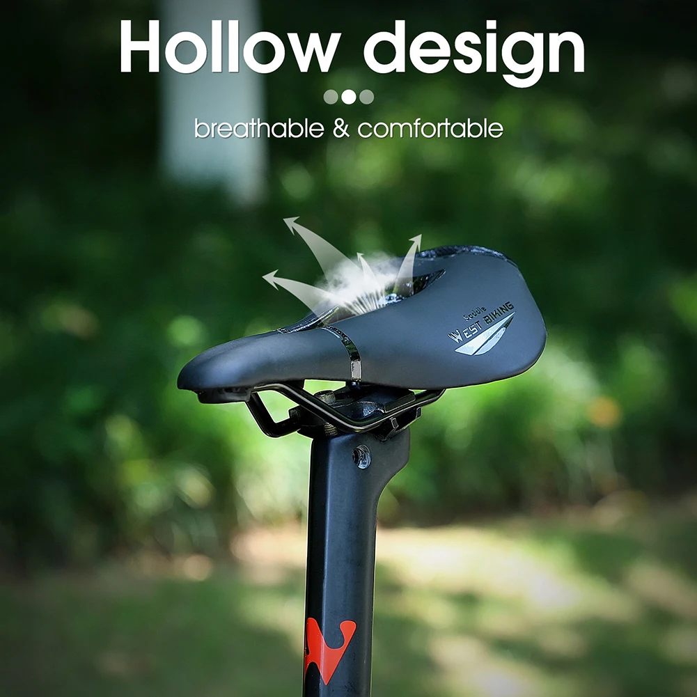 

Saddle MTB Road Bike Saddles PU Breathable Soft Seat Cushion Hot 2021 New Comfort Bicycle Seat