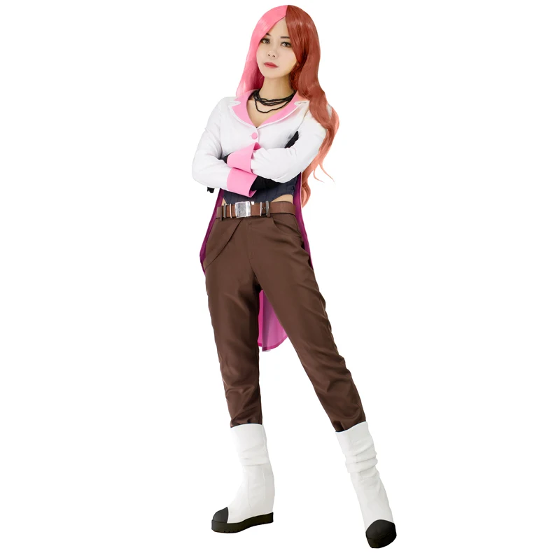 Женский костюм для косплея DAZCOS из аниме RWBY Neopolitan белая накидка Хэллоуина