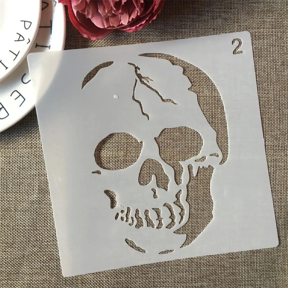 8 шт./компл. 20 см трафареты для рисования на Хэллоуин призрак кошка тыква