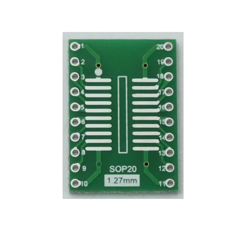 SO SOIC SSOP20 to DIP20 IC АДАПТЕР sop20 socket тестовый эксперимент плата pcb|Аксессуары для
