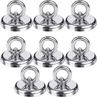 magnetic hooks 95 lb%ef%bc%8843kg%ef%bc%89heavy duty magnetic hooks with countersunk hole eyebolt perfect for home kitchen workplace office