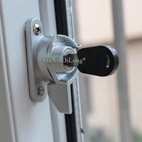brand new 1pcs security sliding door and window locks aluminium plastic steel handle locking latch lock baby safety protect lock