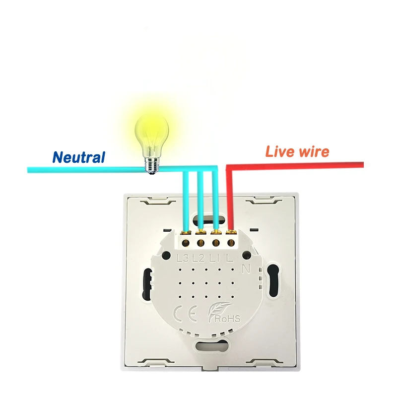 MEKISS Европейский сенсорный выключатель роскошная панель из закаленного стекла