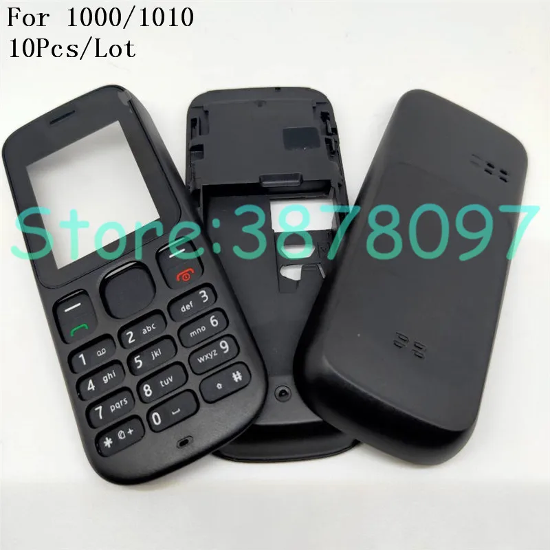 10 шт./лот чехол с полным покрытием корпуса для Nokia 101 1000 1010 передняя рамка + Крышка