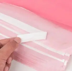 100 шт./лот розовые полупрозрачные сумки для курьерской упаковки утолщенная сумка