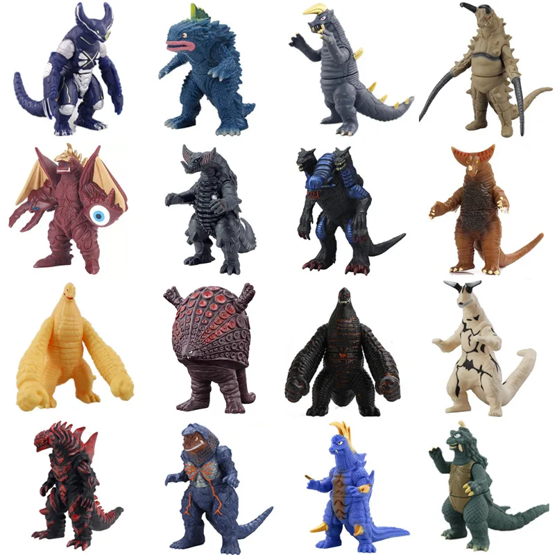 

Disney Full Set of Godzilla Soft Monster Doll Superman Doll Doll Model Model Children's Toys Puppets