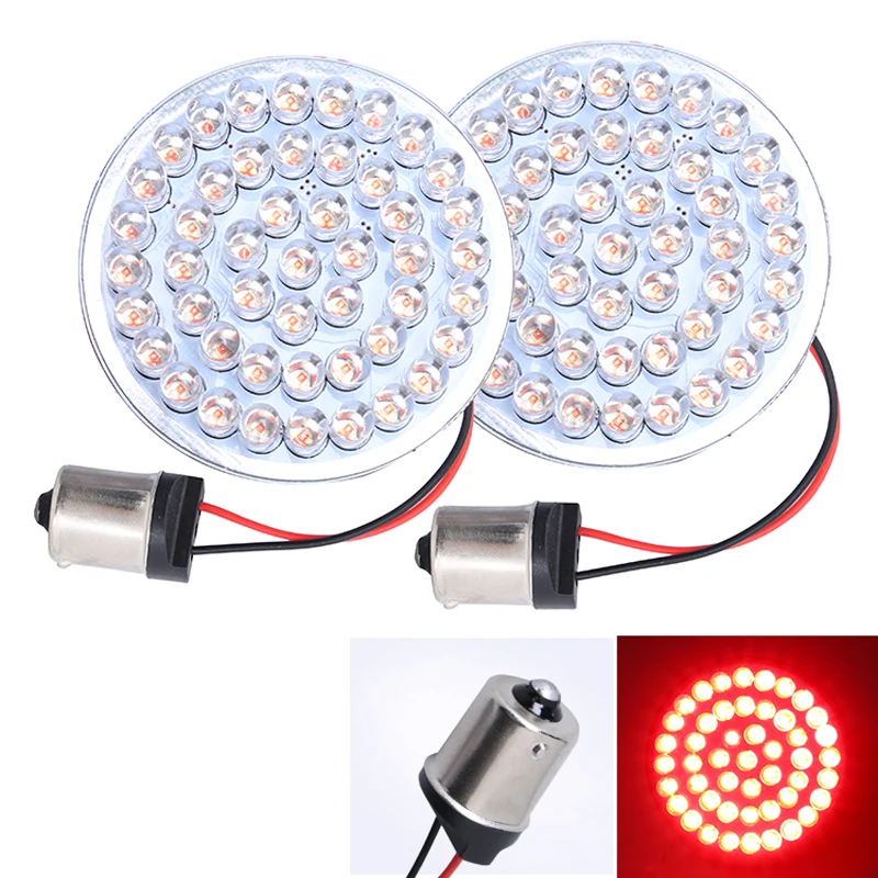 NIC светильник 2 шт. светодиодный тормозной для мотоцикла 12 В 1156 цельное кольцо