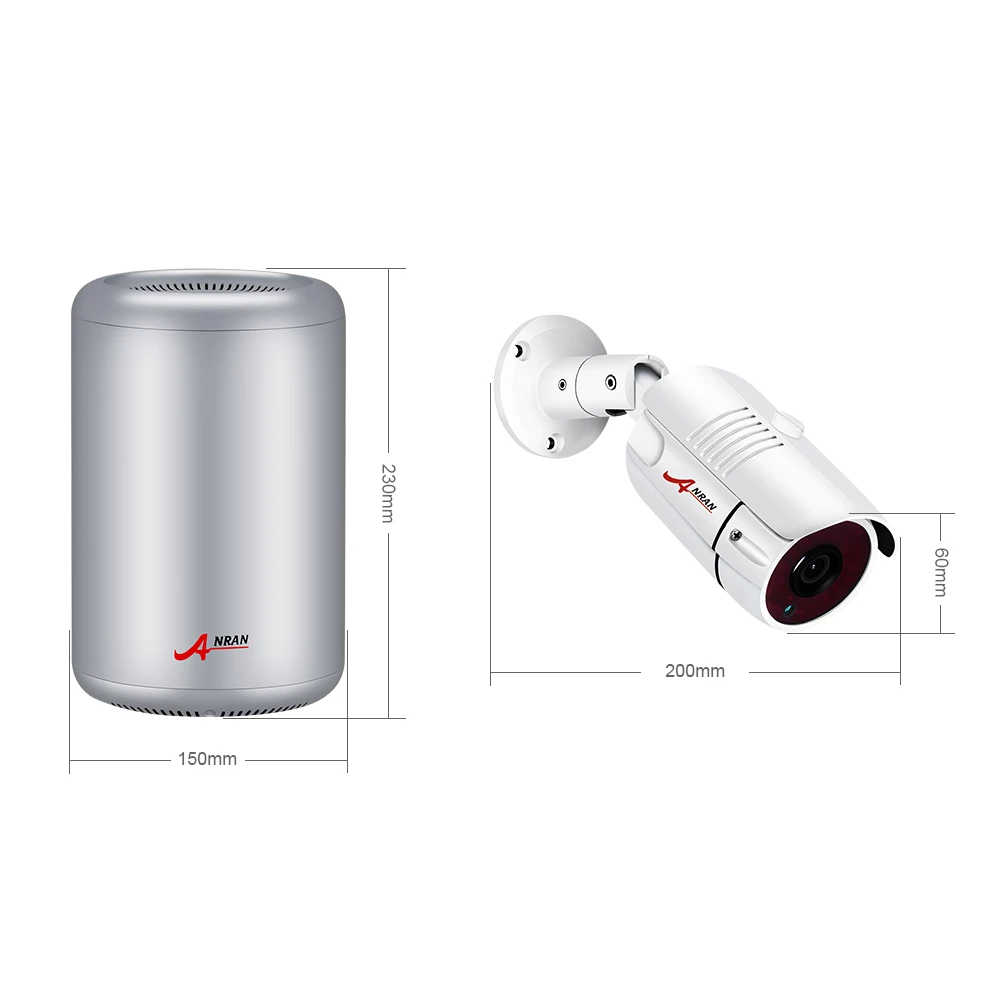 ANRAN 5MP HD POE CCTV камера система 4CH NVR комплект безопасности ip-камера