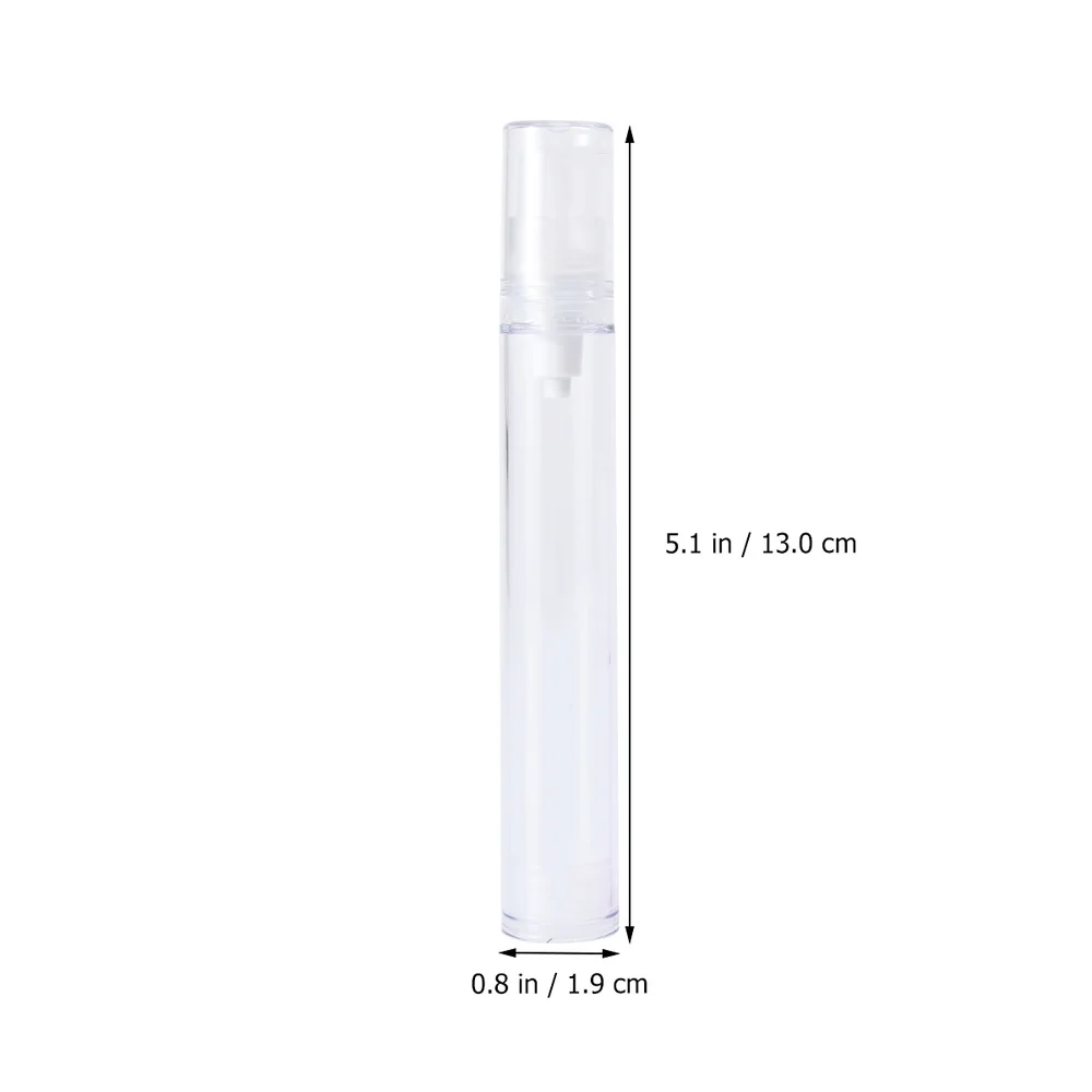 

10pcs Empty Vacuum Bottle Lotion Bottle Refillable Portable Dispenser Bottle Travel Liquid Storage Bottle (Assorted Colo
