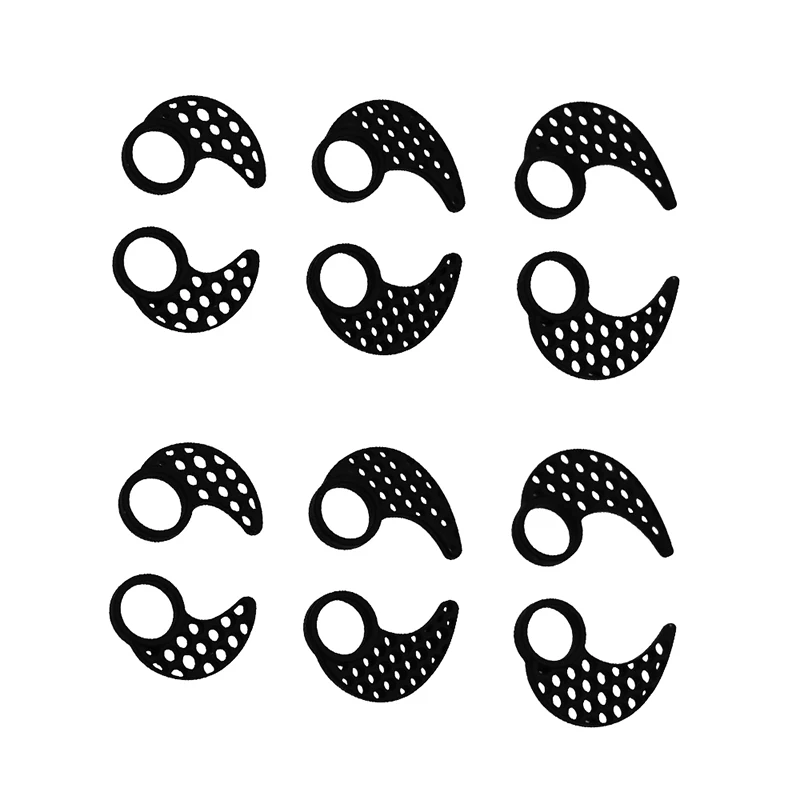 6Pairs Silicone Earhooks for JayBird BlueBuds X X2 & X3 Blue