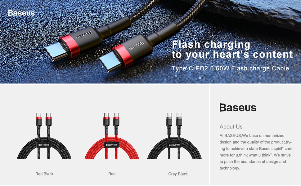 Baseus usb type-C кабель для USB C кабель для samsung S10 Xiaomi телефон с помощью USBC PD Быстрая зарядка зарядное устройство Шнур USB-C type-C кабель