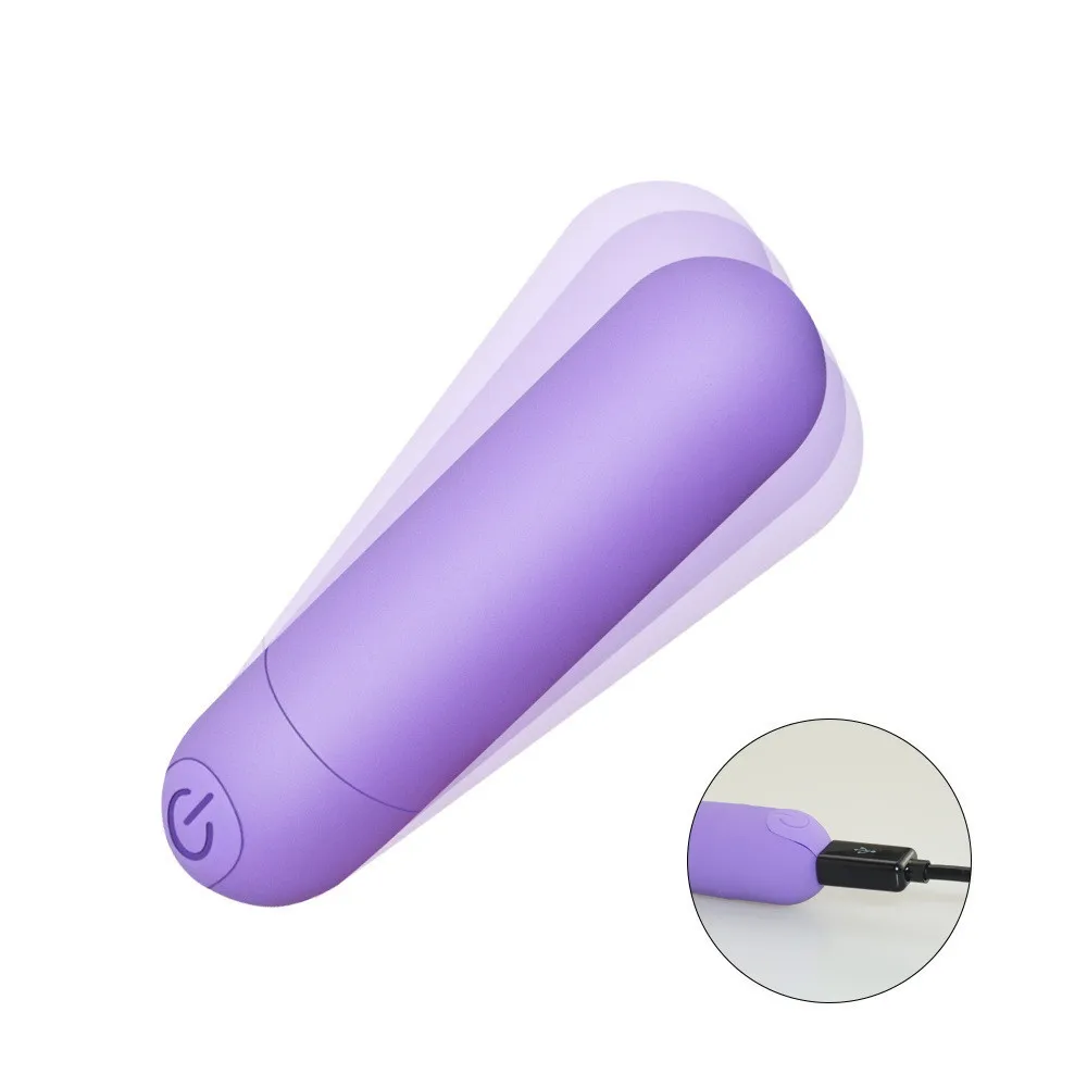 10 скоростей Фиолетовый Мини Пуля Вибратор для женщин водонепроницаемый